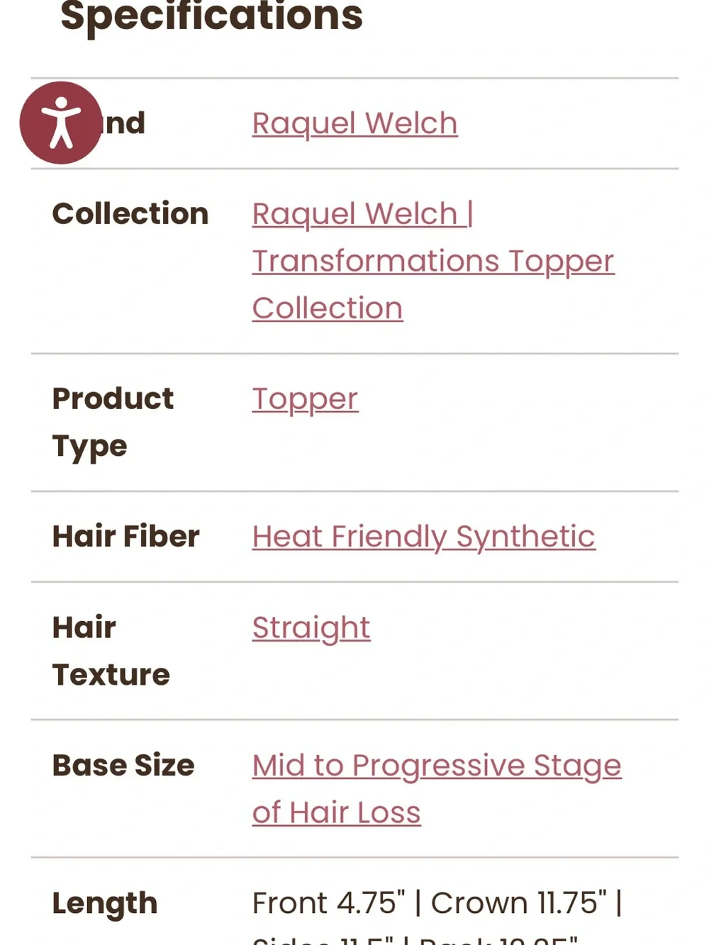 Raquel Welch Top Billing Topper- Hair you wear-Synthetic